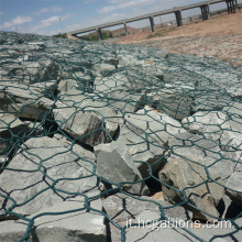 8x10cm 2x1x1m PVC intrecciata esagonale gabbia di gabion